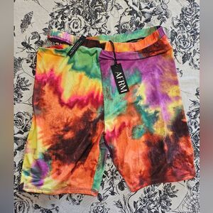 AFRM Tie Dye Biker Shorts